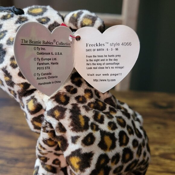 Ty Beanie Babies Blizzard Freckles Canyon The Cougar Wild Cats Vintage NWT - Picture 5 of 11